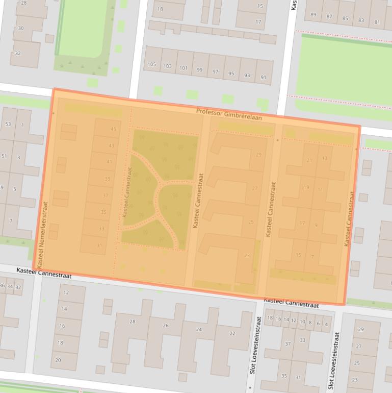 Kaart van postcodegebied 5037TA.