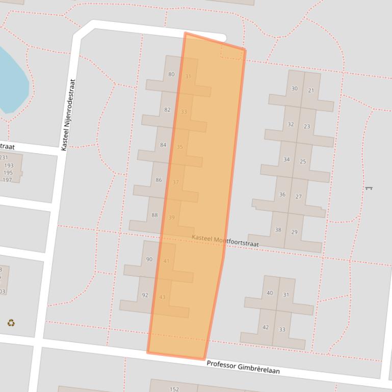 Kaart van postcodegebied 5037TD.