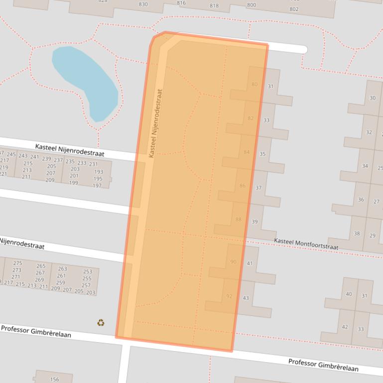 Kaart van postcodegebied 5037TH.