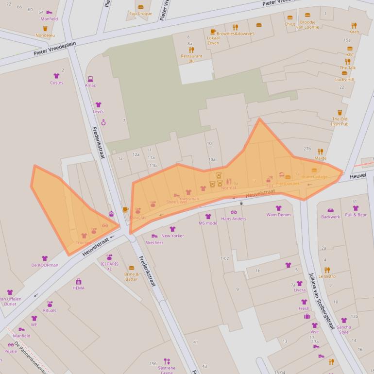 Kaart van postcodegebied 5038AA.
