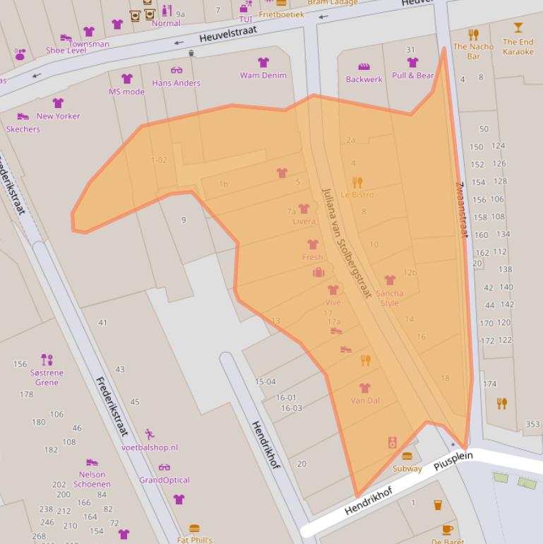 Kaart van postcodegebied 5038AM.