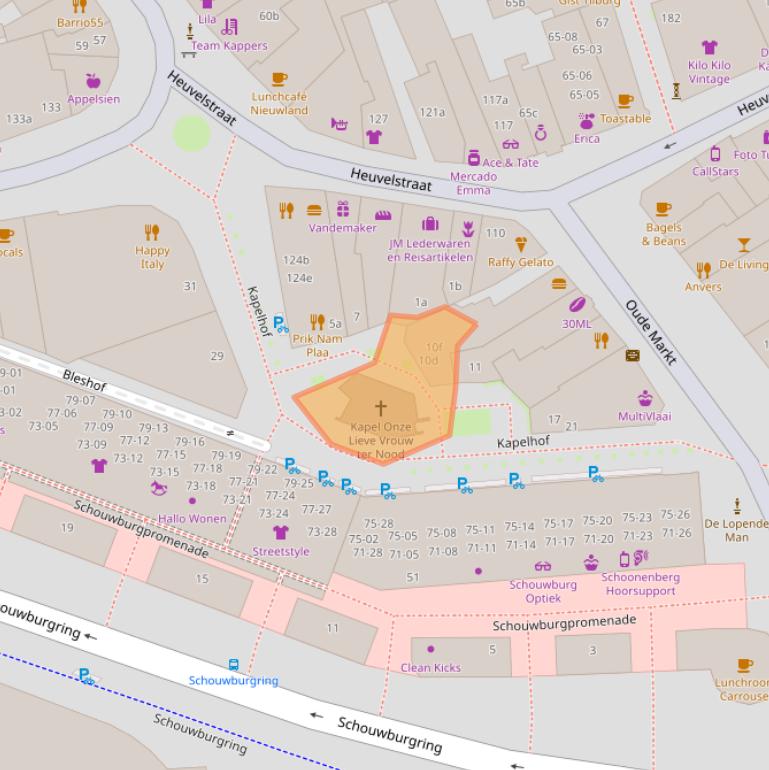 Kaart van postcodegebied 5038AS.