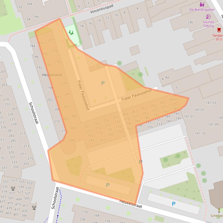 Kaart van postcodegebied 5038AV.