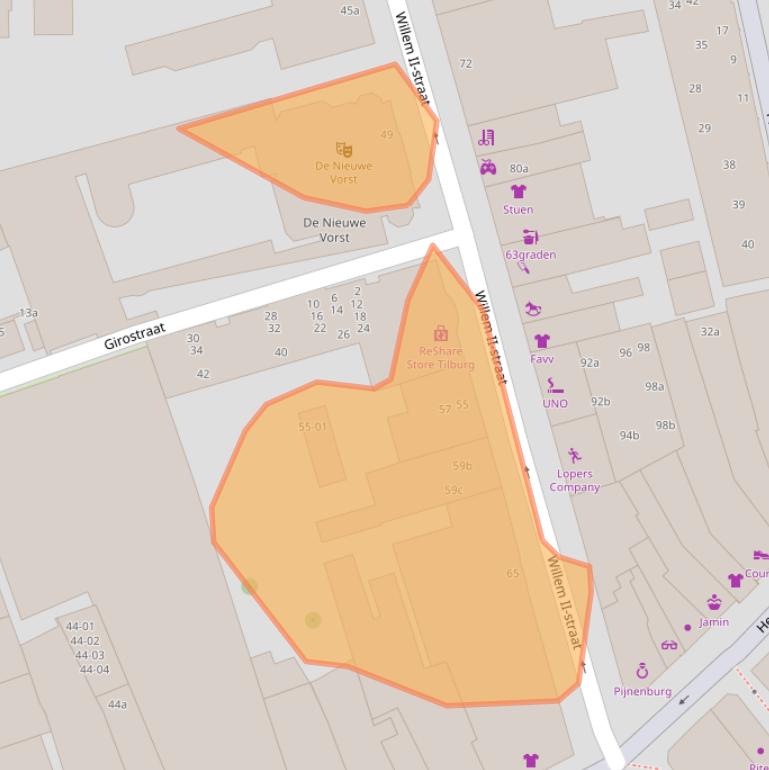 Kaart van postcodegebied 5038BD.