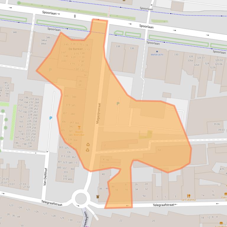 Kaart van postcodegebied 5038BR.