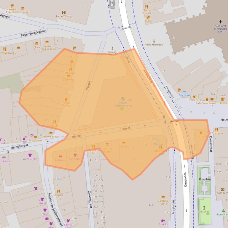 Kaart van postcodegebied 5038CP.
