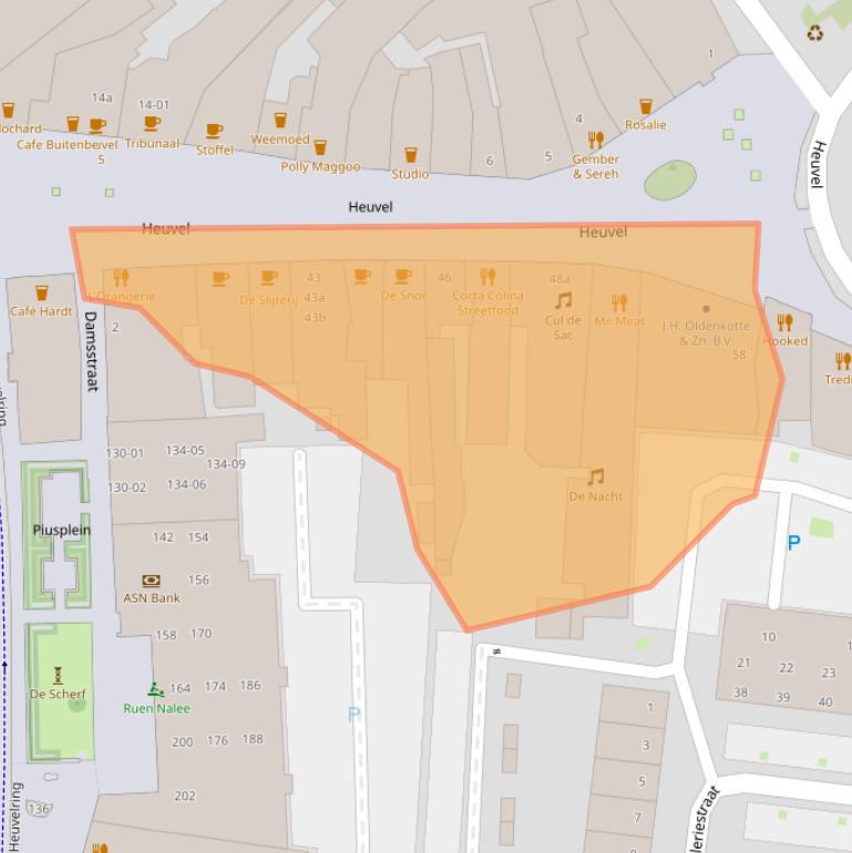 Kaart van postcodegebied 5038CS.