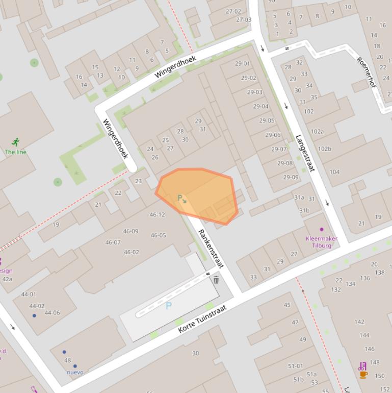 Kaart van postcodegebied 5038DP.