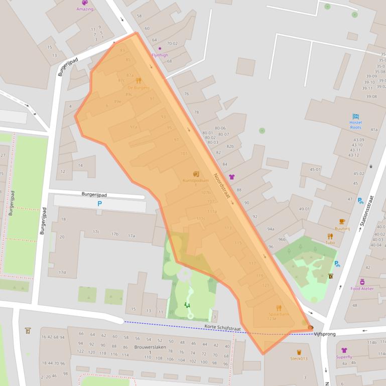 Kaart van postcodegebied 5038EH.