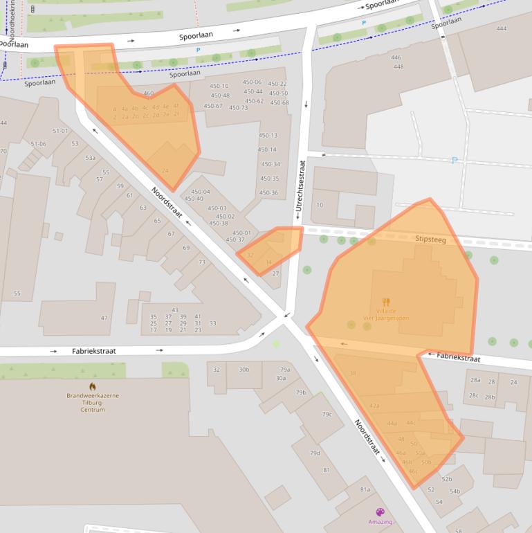 Kaart van postcodegebied 5038EJ.