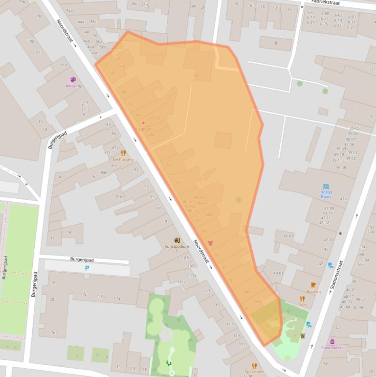 Kaart van postcodegebied 5038EK.