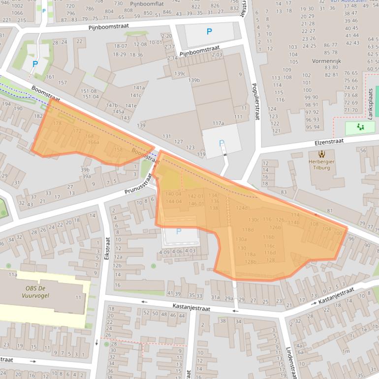 Kaart van postcodegebied 5038GV.