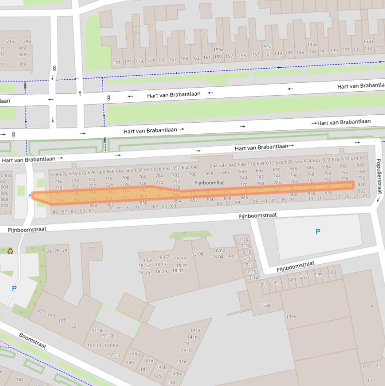 Kaart van postcodegebied 5038JD.