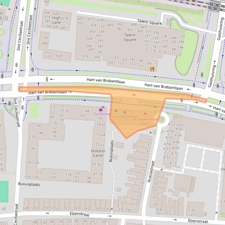 Kaart van postcodegebied 5038JL.