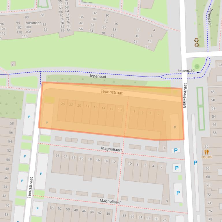 Kaart van postcodegebied 5038KN.