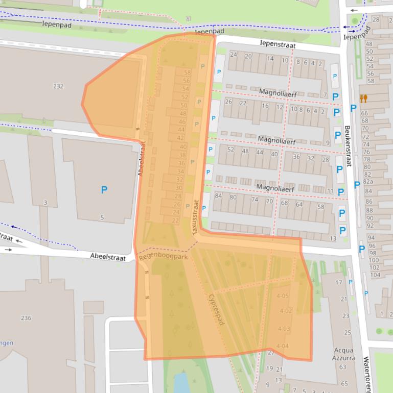 Kaart van postcodegebied 5038KR.