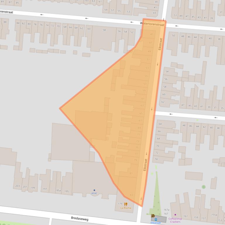 Kaart van postcodegebied 5038MN.
