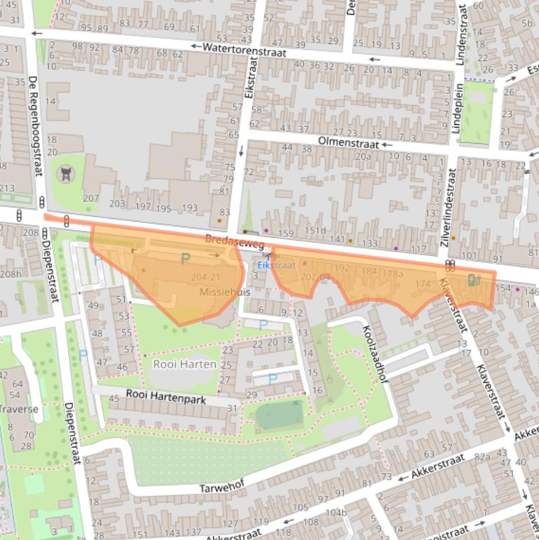 Kaart van postcodegebied 5038NK.