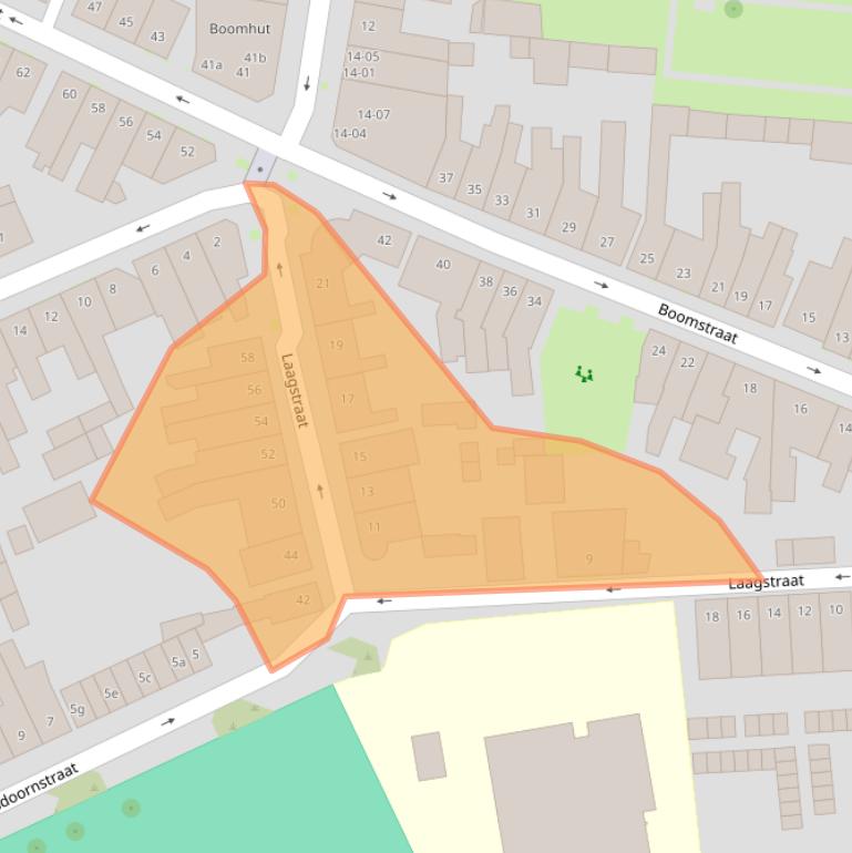 Kaart van postcodegebied 5038PA.