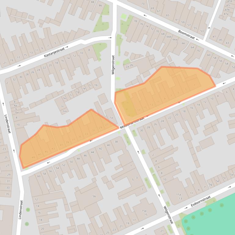 Kaart van postcodegebied 5038PG.
