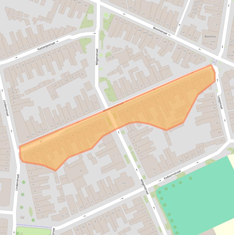 Kaart van postcodegebied 5038PH.