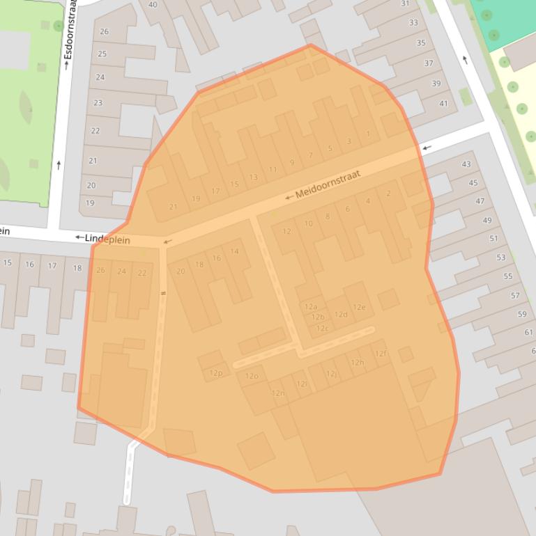 Kaart van postcodegebied 5038PL.
