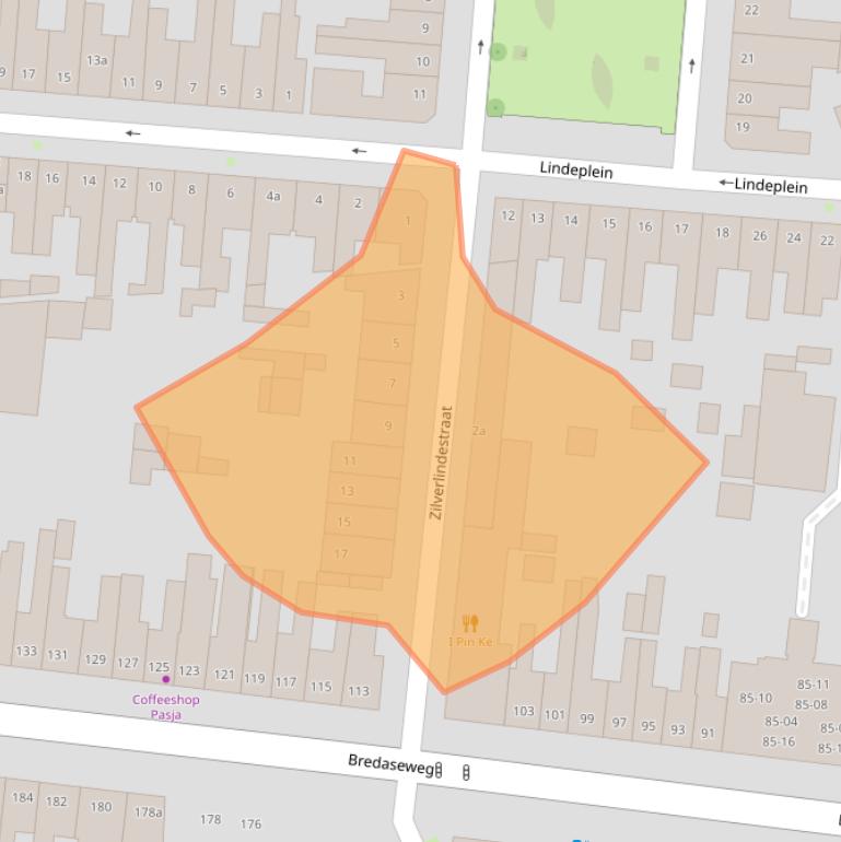 Kaart van postcodegebied 5038PM.