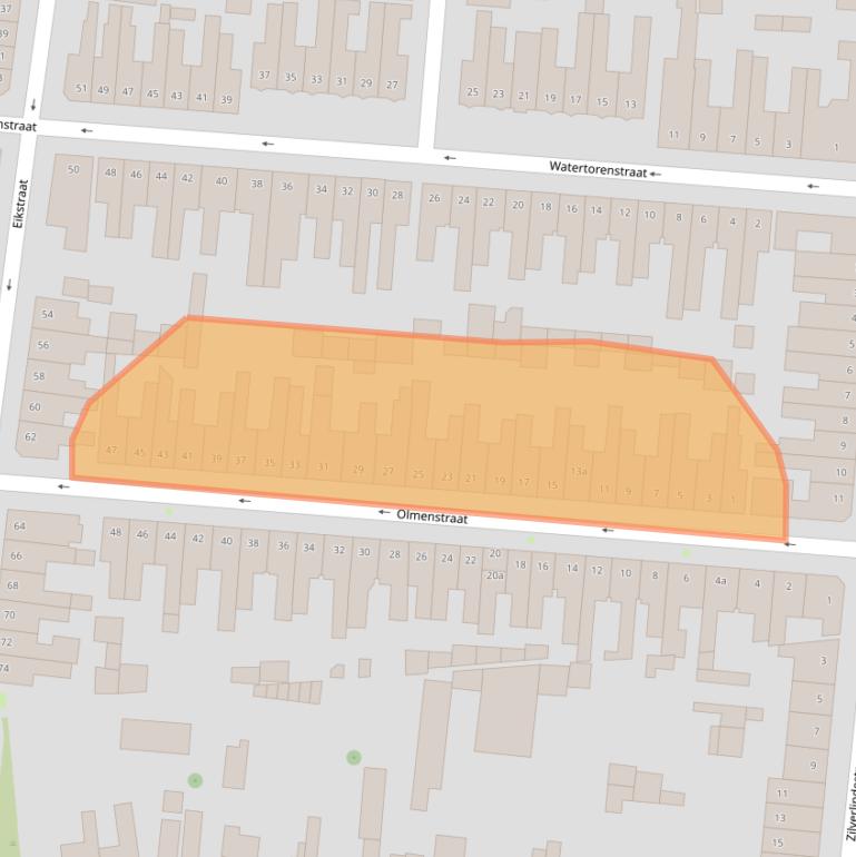 Kaart van postcodegebied 5038PN.