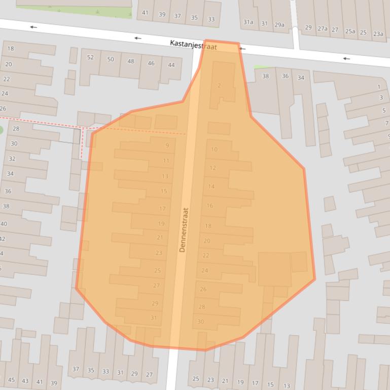 Kaart van postcodegebied 5038PR.