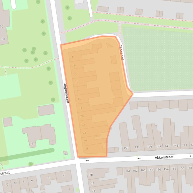 Kaart van postcodegebied 5038RD.