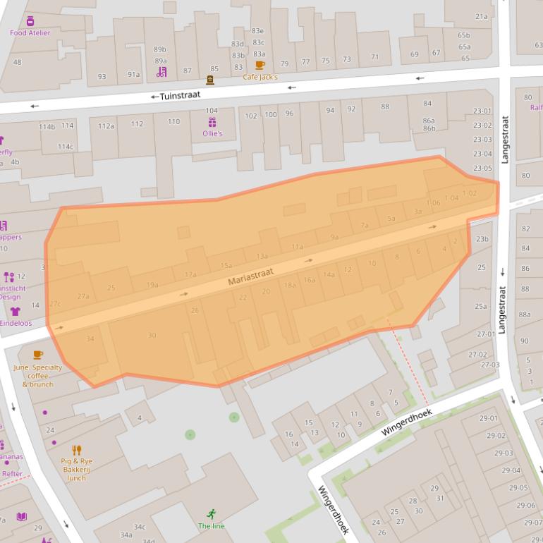 Kaart van postcodegebied 5038SK.