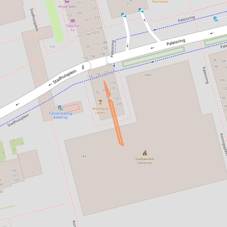 Kaart van postcodegebied 5038TE.