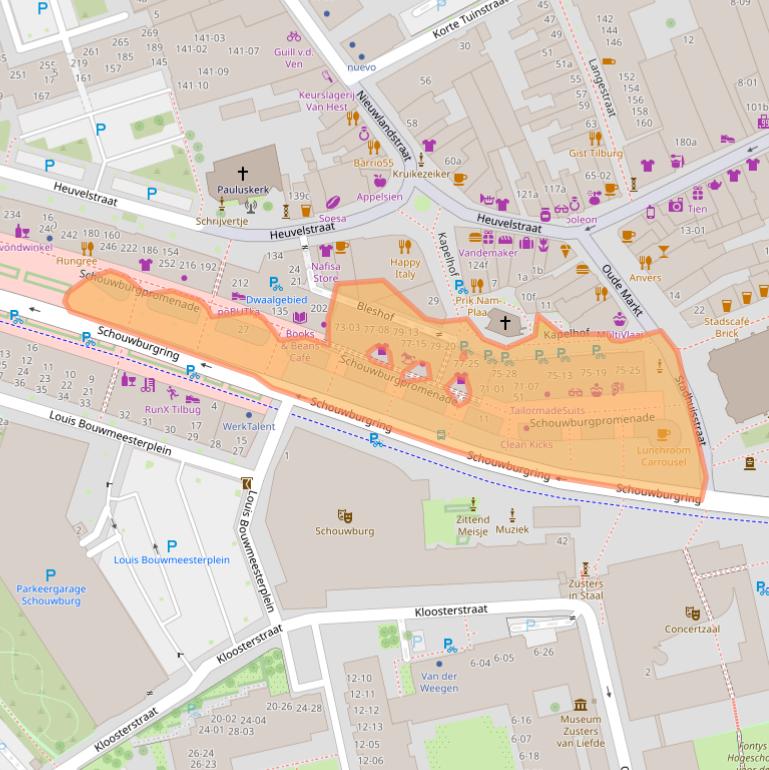Kaart van postcodegebied 5038TK.