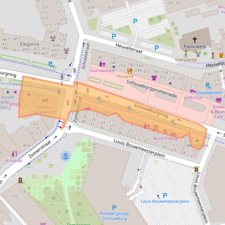 Kaart van postcodegebied 5038TL.