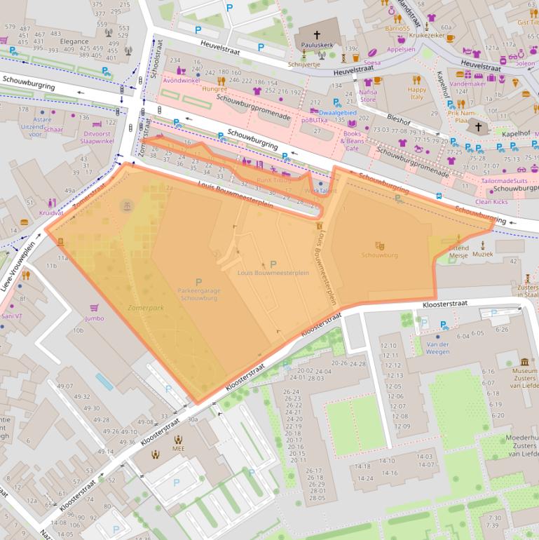 Kaart van postcodegebied 5038TN.