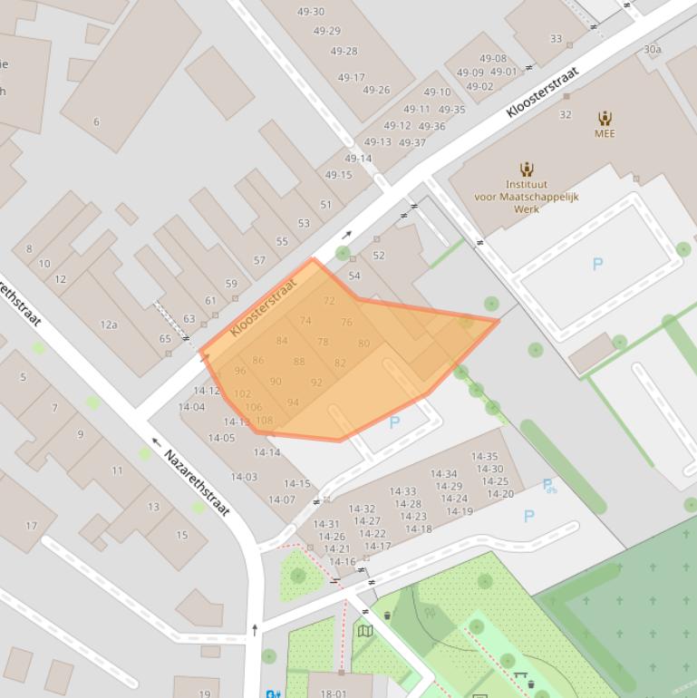 Kaart van postcodegebied 5038VR.