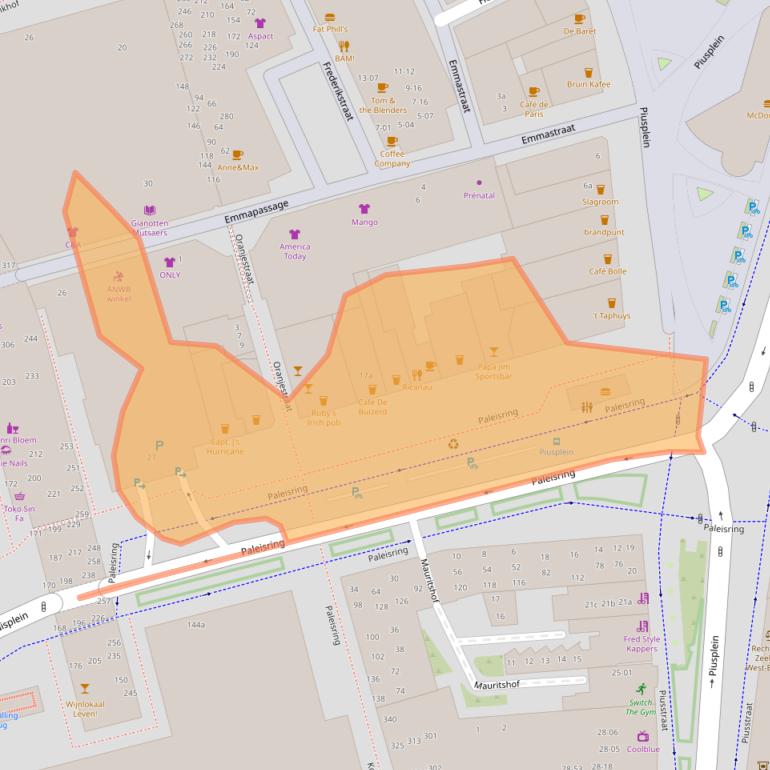 Kaart van postcodegebied 5038WD.