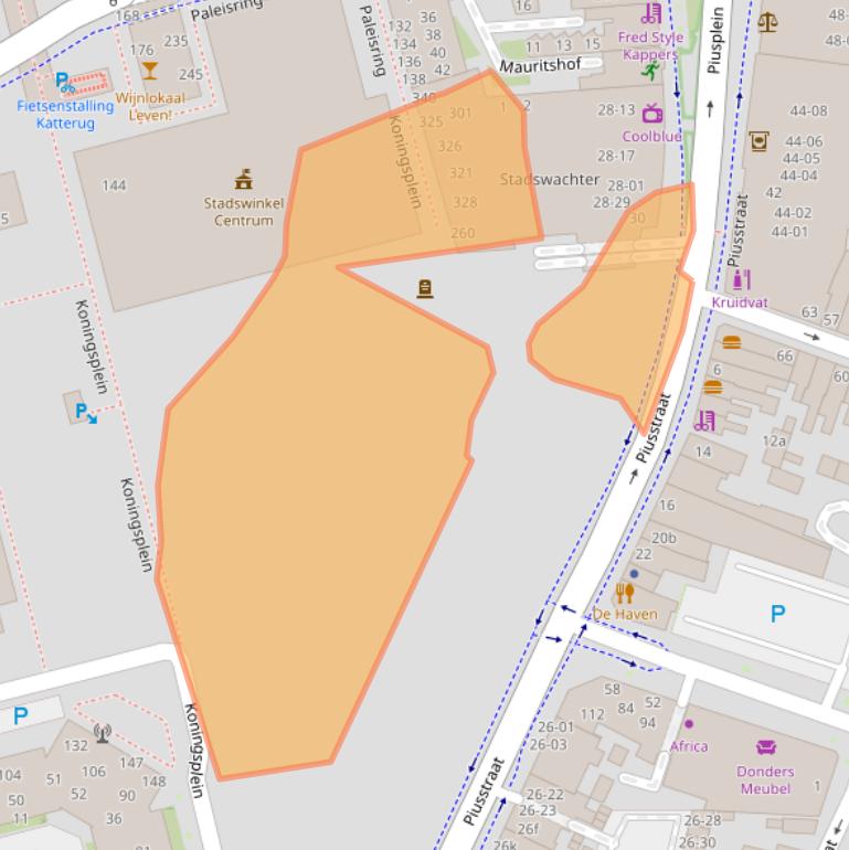 Kaart van postcodegebied 5038WK.