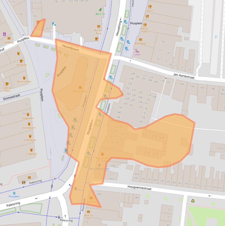 Kaart van postcodegebied 5038WP.