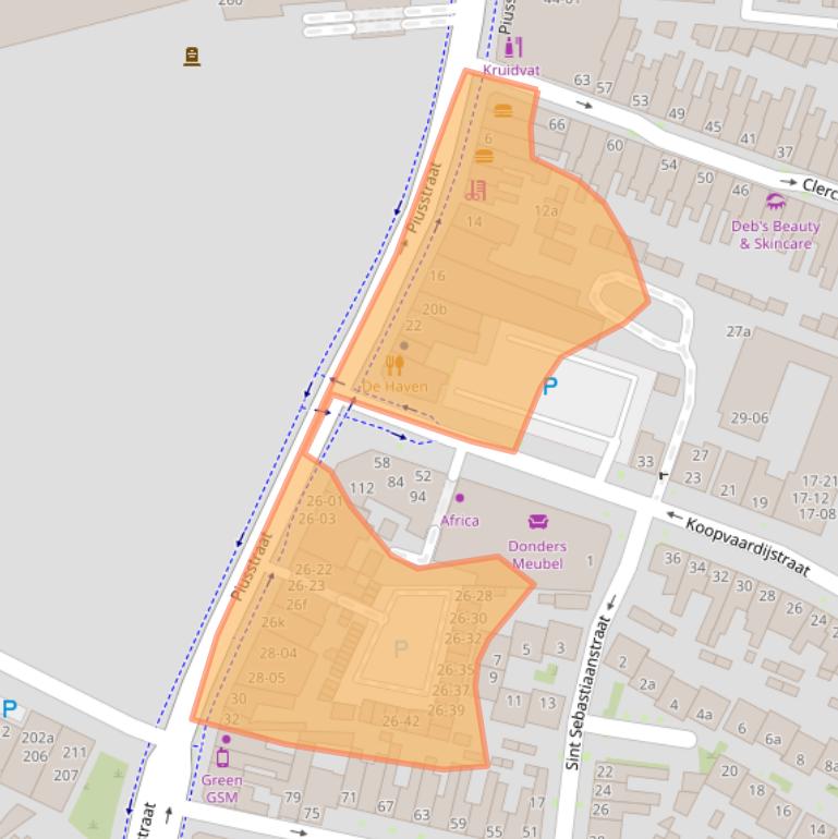 Kaart van postcodegebied 5038WS.