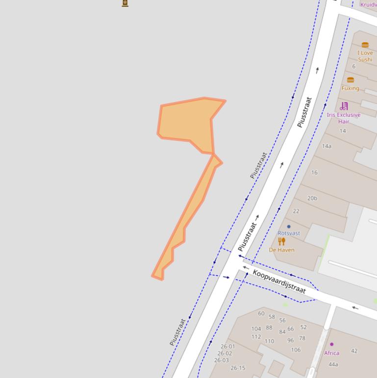 Kaart van postcodegebied 5038XC.