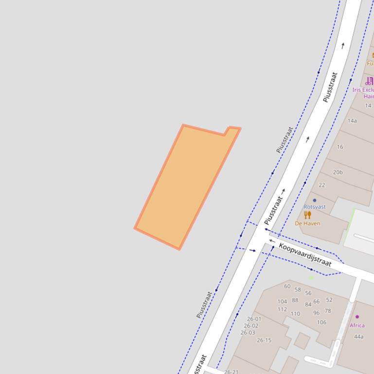 Kaart van postcodegebied 5038XD.