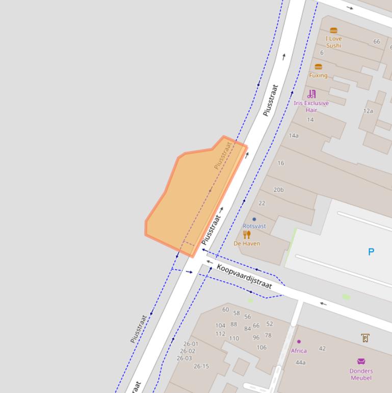 Kaart van postcodegebied 5038XE.