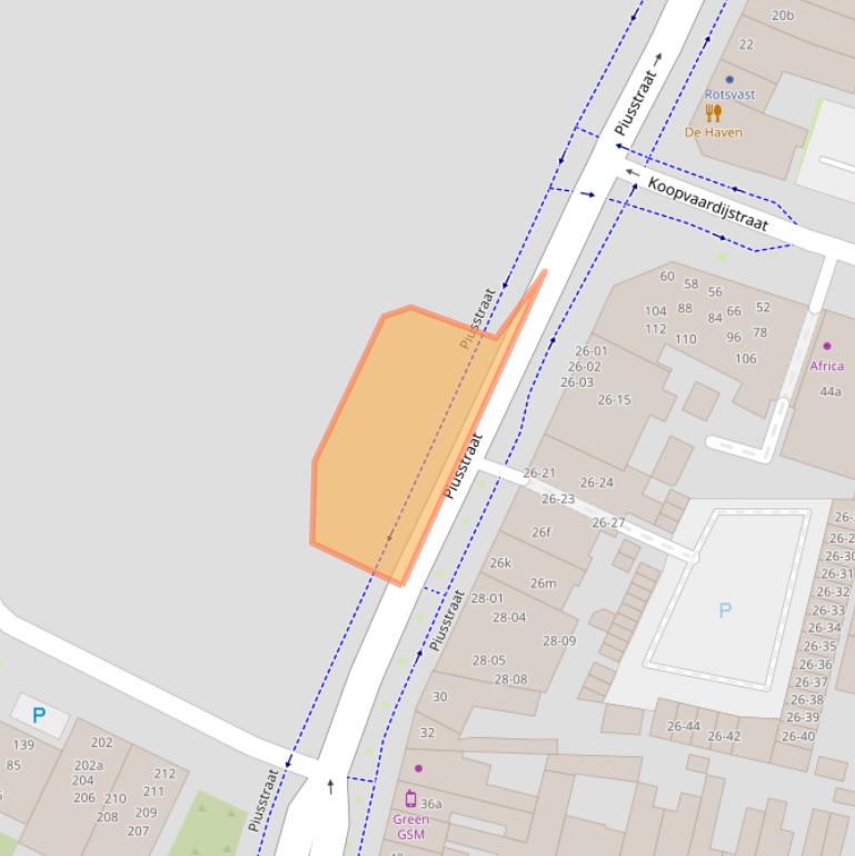 Kaart van postcodegebied 5038XJ.