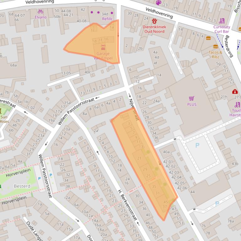 Kaart van postcodegebied 5041AD.