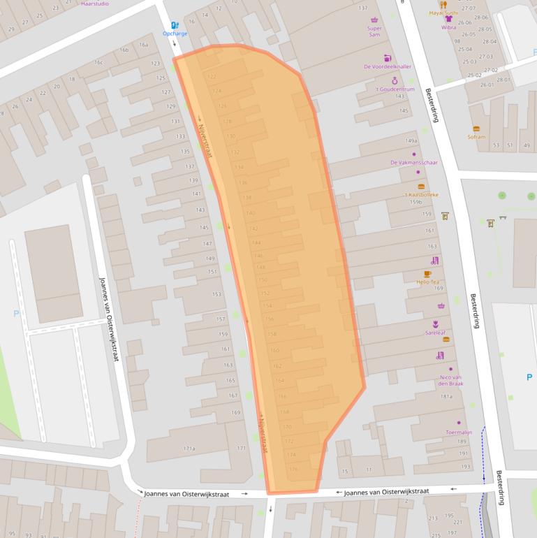 Kaart van postcodegebied 5041AK.