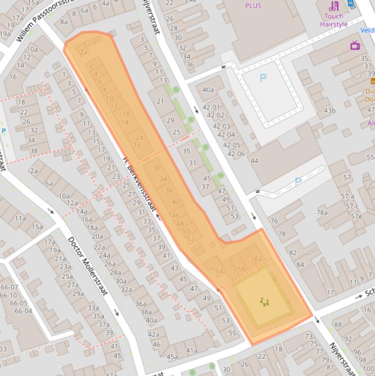 Kaart van postcodegebied 5041AT.
