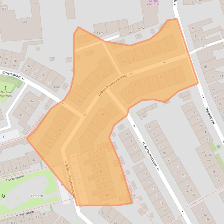 Kaart van postcodegebied 5041AV.