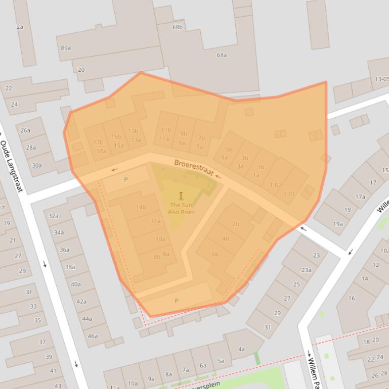 Kaart van postcodegebied 5041AW.