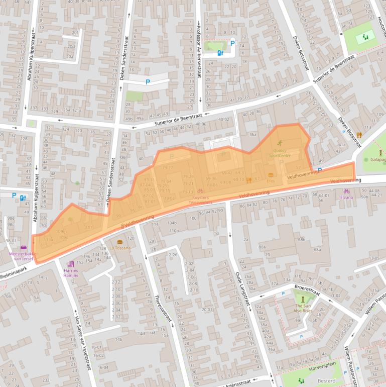 Kaart van postcodegebied 5041BB.